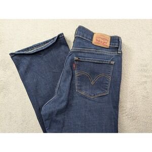 Levis Classic Bootcut Jeans Womens 6S Dark Wash Stretch Denim 39252-0004 W28 L30